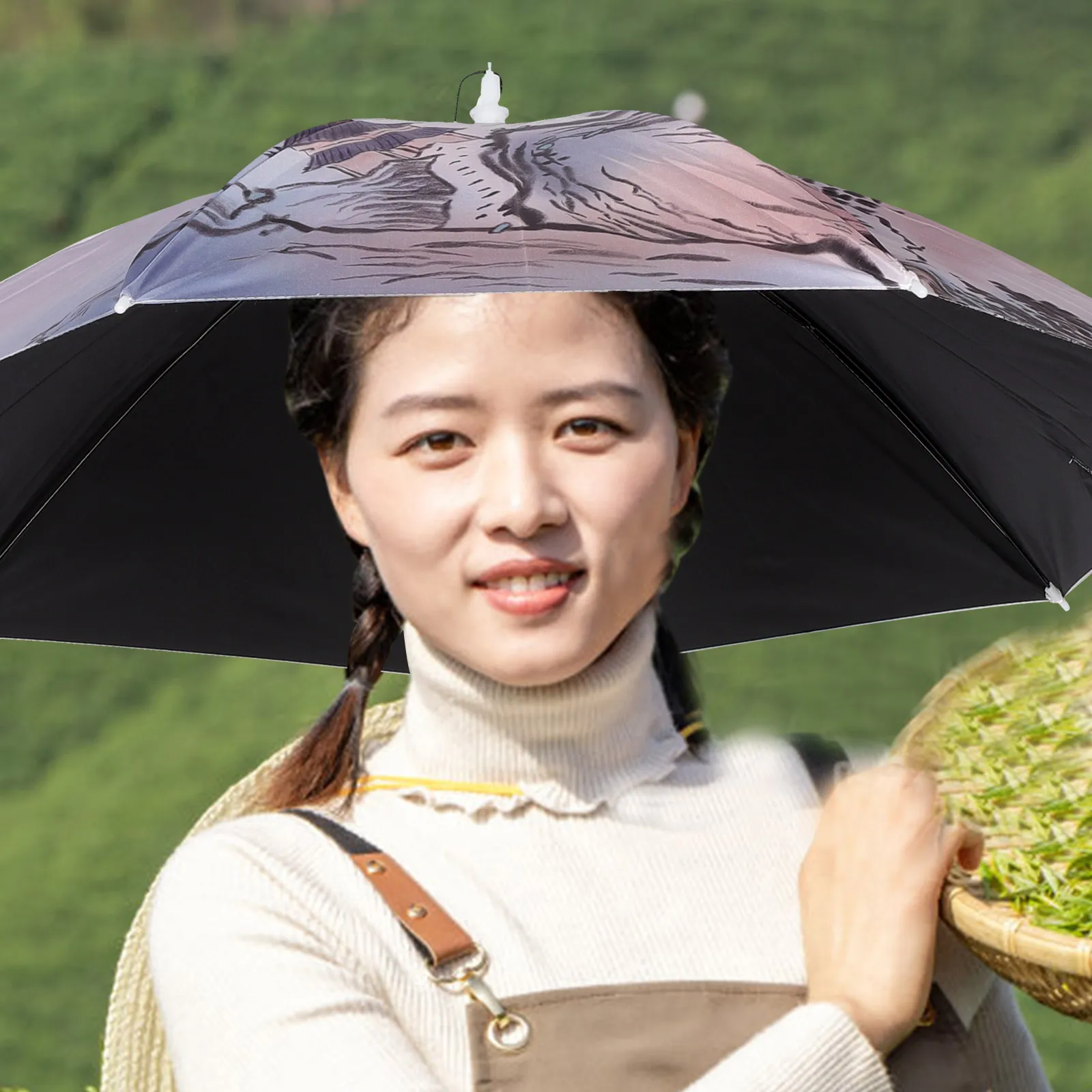 Sun Protection Umbrella Hat Oxford Cloth Foldable Beach Sunshade for Tea picking UV Rainproof Headwear Lightweight Portable
Sun Protection Umbrella Hat Oxford Cloth Foldable Beach Sunshade for Tea picking UV Rainproof Headwear Lightweight Portable