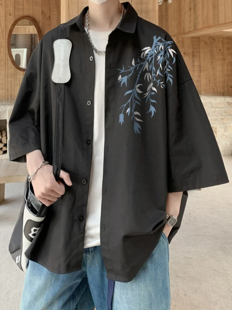 New Chinese Sle ort Sve Casual irt Men Summer Thin Loose Large Size Haome Print Leisure irt Jaet Polyester Fiber
New Chinese Sle ort Sve Casual irt Men Summer Thin Loose Large Size Haome Print Leisure irt Jaet Polyester Fiber