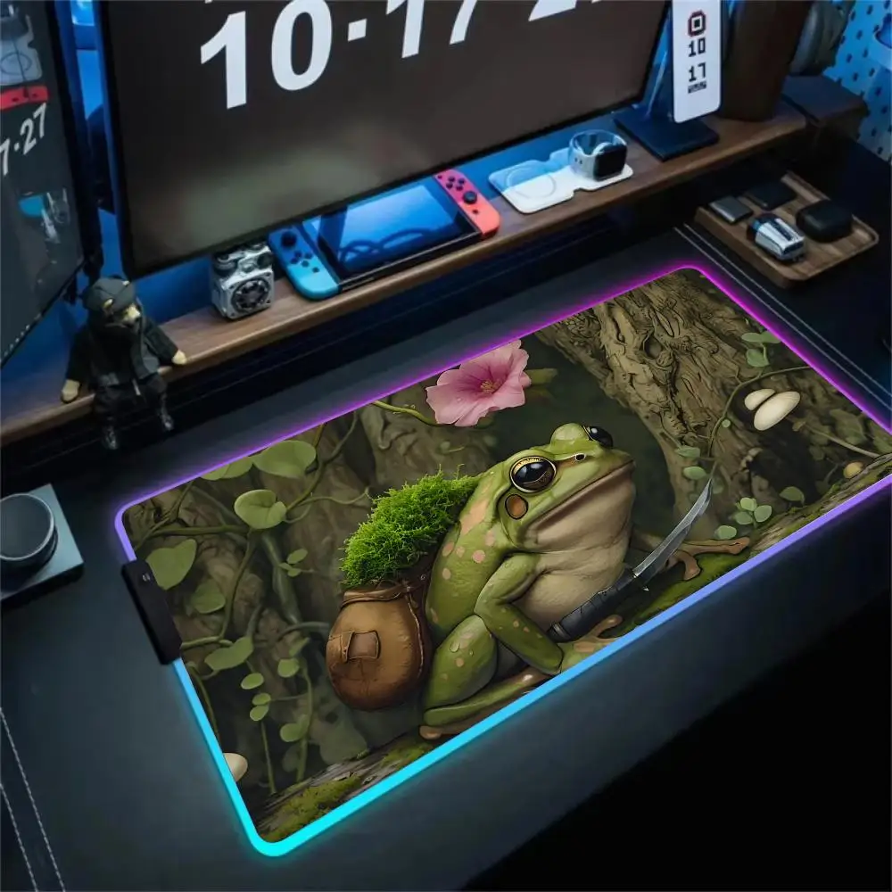 Коврик для мыши RGB, цифровое искусство, рендеринг рисунка лягушки, игровой коврик, резиновый противоскользящий настольный коврик, светодиодная светящаяся игровая клавиатура, коврик для мыши
Коврик для мыши RGB, цифровое искусство, рендеринг рисунка лягушки, игровой коврик, резиновый противоскользящий настольный коврик, светодиодная светящаяся игровая клавиатура, коврик для мыши
