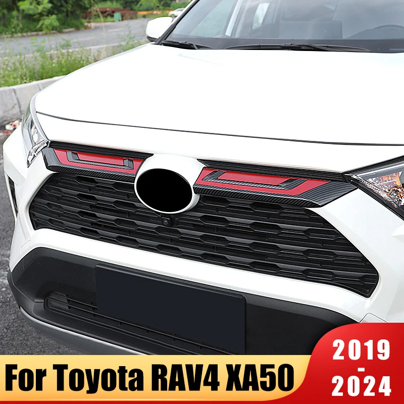 Car Front Bumper Grille Grills Strip Trims Cover Decoration Stickers For Toyota RAV4 XA50 2019-2021 2022 2023 2024 Accessories
Car Front Bumper Grille Grills Strip Trims Cover Decoration Stickers For Toyota RAV4 XA50 2019-2021 2022 2023 2024 Accessories