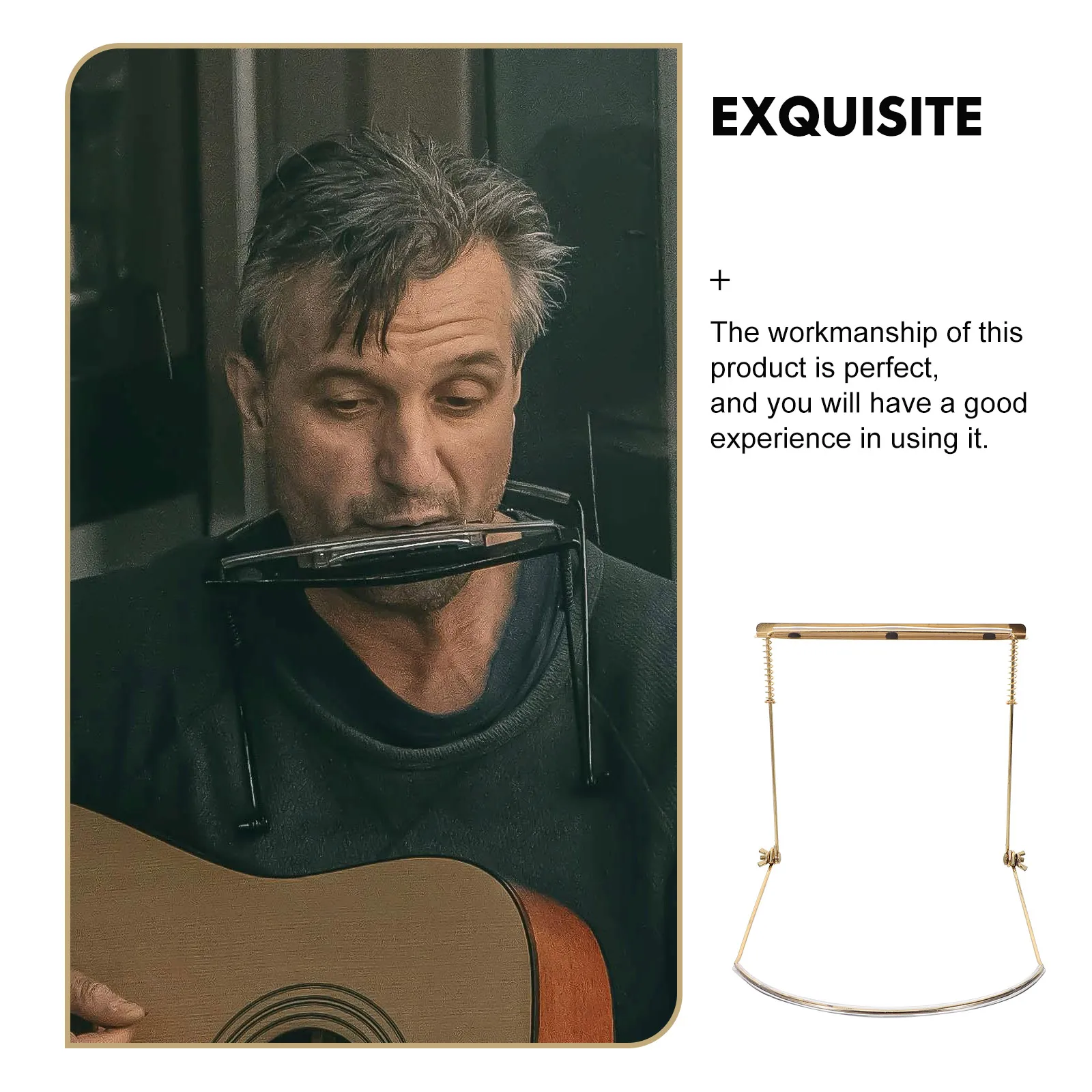 Harmonica Stand 24 Holes Golden Color Holder for 10 16 Hole Neck Rack Metal Portable Performance Mouth Organ
Harmonica Stand 24 Holes Golden Color Holder for 10 16 Hole Neck Rack Metal Portable Performance Mouth Organ