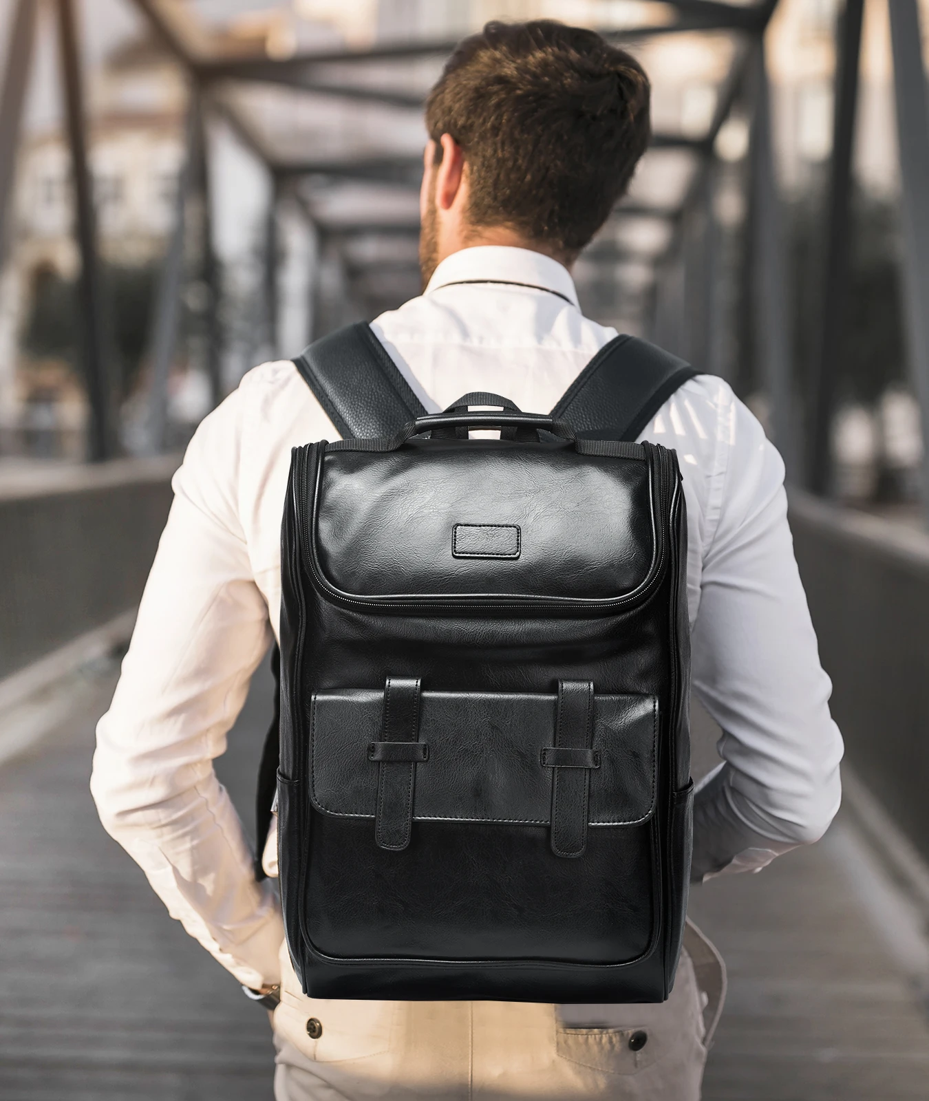 Vintage Leather Men's Backpack,Large Capacity Travel Backpack Fit 15.6 inch Laptop,Waterproof Scratch-Resistant Backpack
Vintage Leather Men's Backpack,Large Capacity Travel Backpack Fit 15.6 inch Laptop,Waterproof Scratch-Resistant Backpack