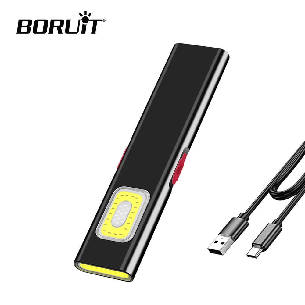 BORUiT Portable LED Flashlight with Magnet Work Type-C Rechargeable Light with Clip Waterproof Flashlights for Outdoor Camping
BORUiT Portable LED Flashlight with Magnet Work Type-C Rechargeable Light with Clip Waterproof Flashlights for Outdoor Camping