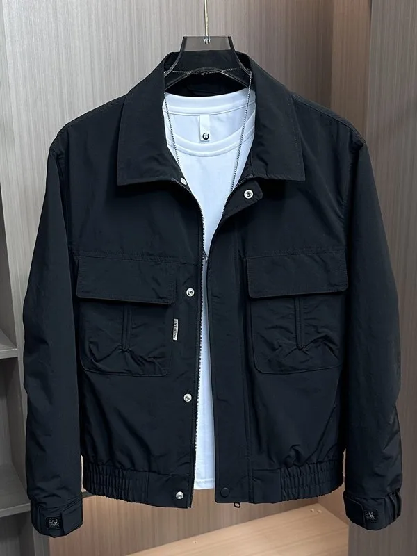 Casual Men's Stand Collar Jaet Spring Autumn Faionable Sli Workwear Outerwear Polyester Fiber Long Sve Zipper Closure
Casual Men's Stand Collar Jaet Spring Autumn Faionable Sli Workwear Outerwear Polyester Fiber Long Sve Zipper Closure
