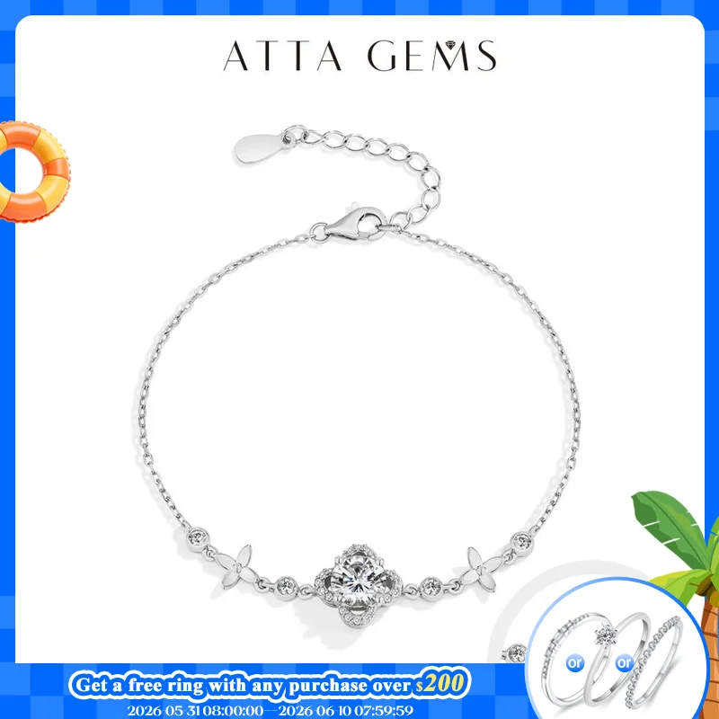 ATTAGEMS 1.0CT Round Cut Moissanite Diamond Flower Bracelet for Women 925 Sterling Silver Wedding Engagement Fine Jewelry 16+3cm
ATTAGEMS 1.0CT Round Cut Moissanite Diamond Flower Bracelet for Women 925 Sterling Silver Wedding Engagement Fine Jewelry 16+3cm