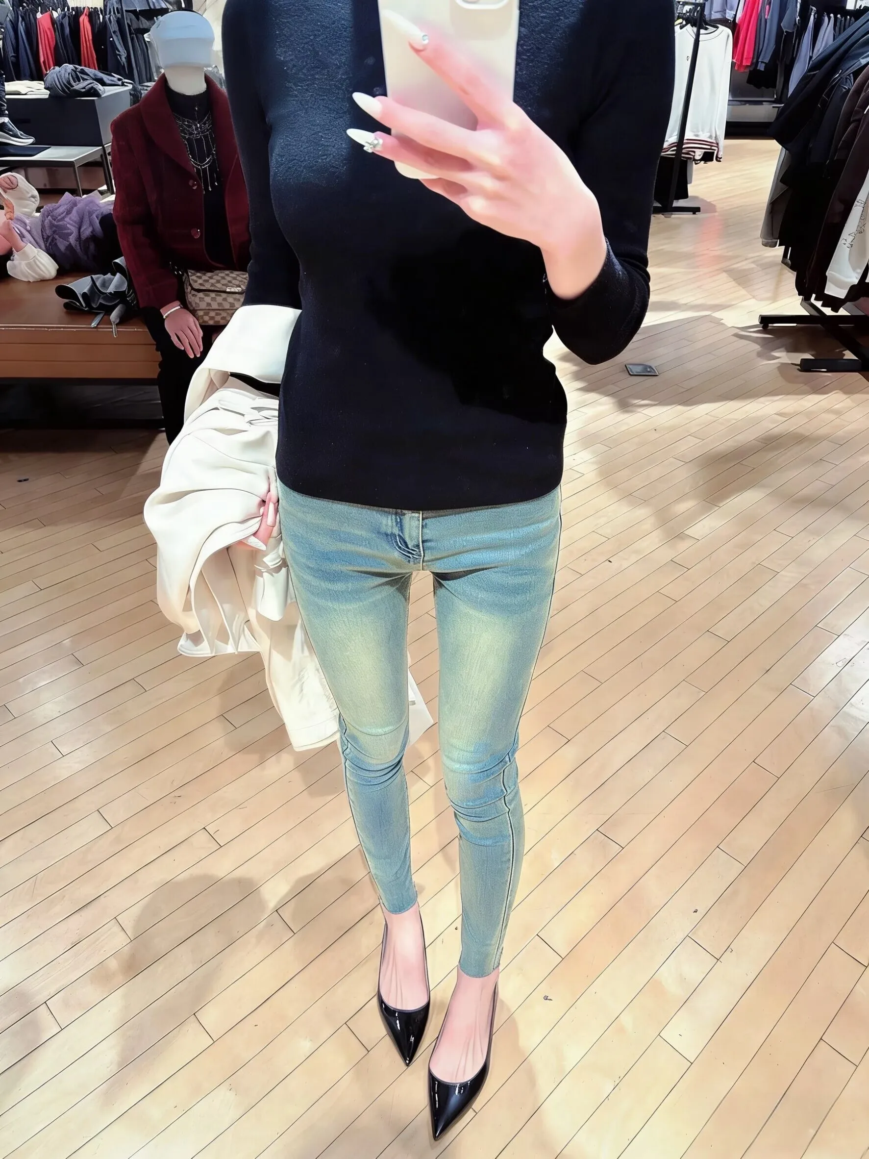 High Waist Stretchy Blue Waed Denim Jeans Women's Spring New Sle Slim Fit Nine Points Pencil Pants Retro Deep een
High Waist Stretchy Blue Waed Denim Jeans Women's Spring New Sle Slim Fit Nine Points Pencil Pants Retro Deep een