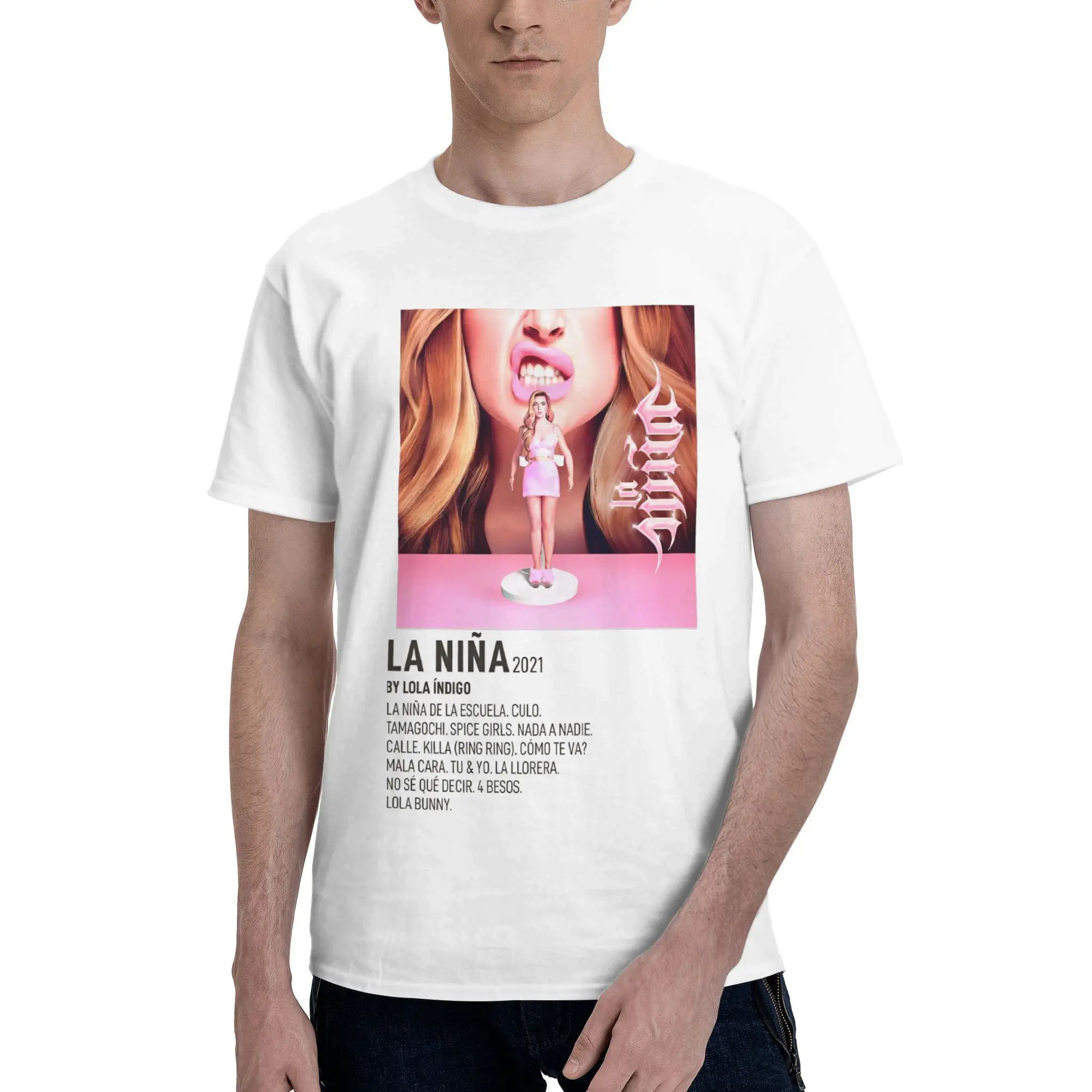 Повседневная футболка для пляжа Lola Indigo 2025 Tour, футболки из 100% хлопка для мужчин, эстетичная дешевая одежда с короткими рукавами
Повседневная футболка для пляжа Lola Indigo 2025 Tour, футболки из 100% хлопка для мужчин, эстетичная дешевая одежда с короткими рукавами