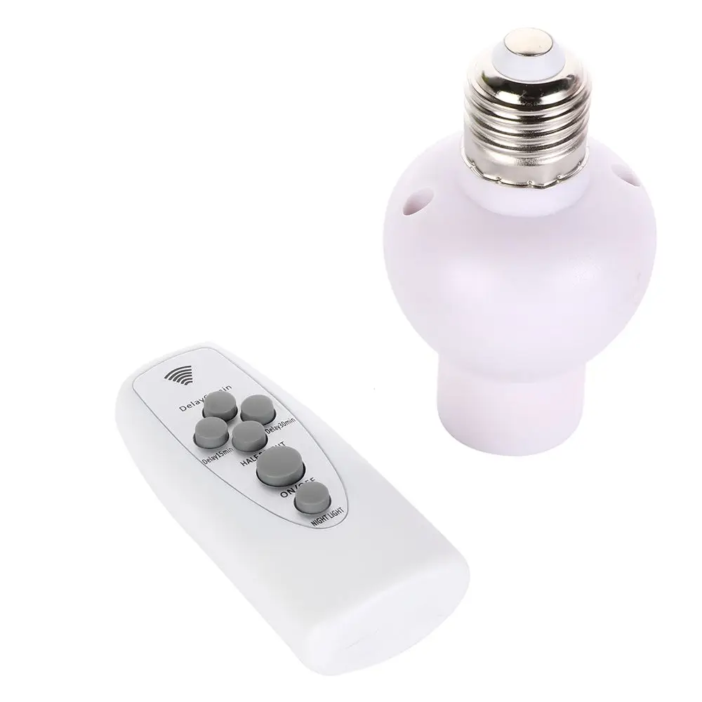 With Timer E27 Socket LED Wireless Remote Control Lamp Bases Night Light Accessories Lamp Holder
With Timer E27 Socket LED Wireless Remote Control Lamp Bases Night Light Accessories Lamp Holder