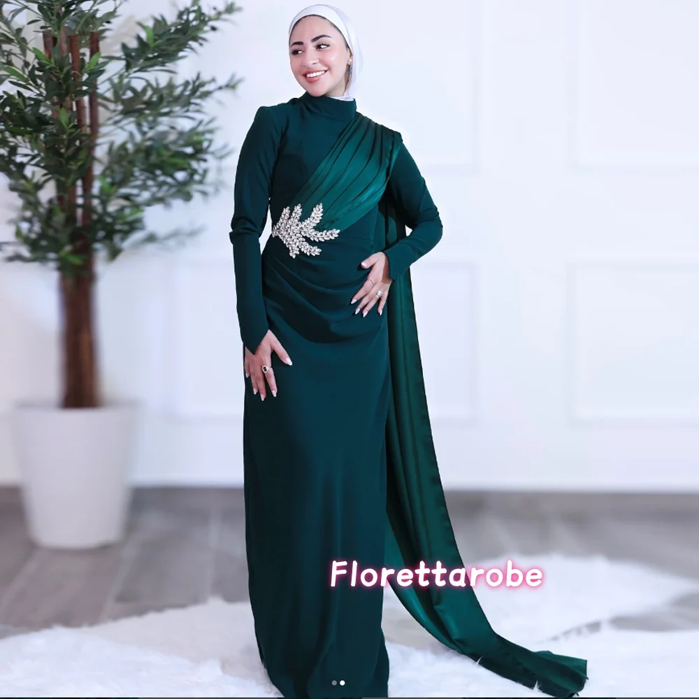Customized Fashion Evening Dresses for Women Elegant Long Sleeve High Neck Special Occasion Beading Prom Dress
Customized Fashion Evening Dresses for Women Elegant Long Sleeve High Neck Special Occasion Beading Prom Dress