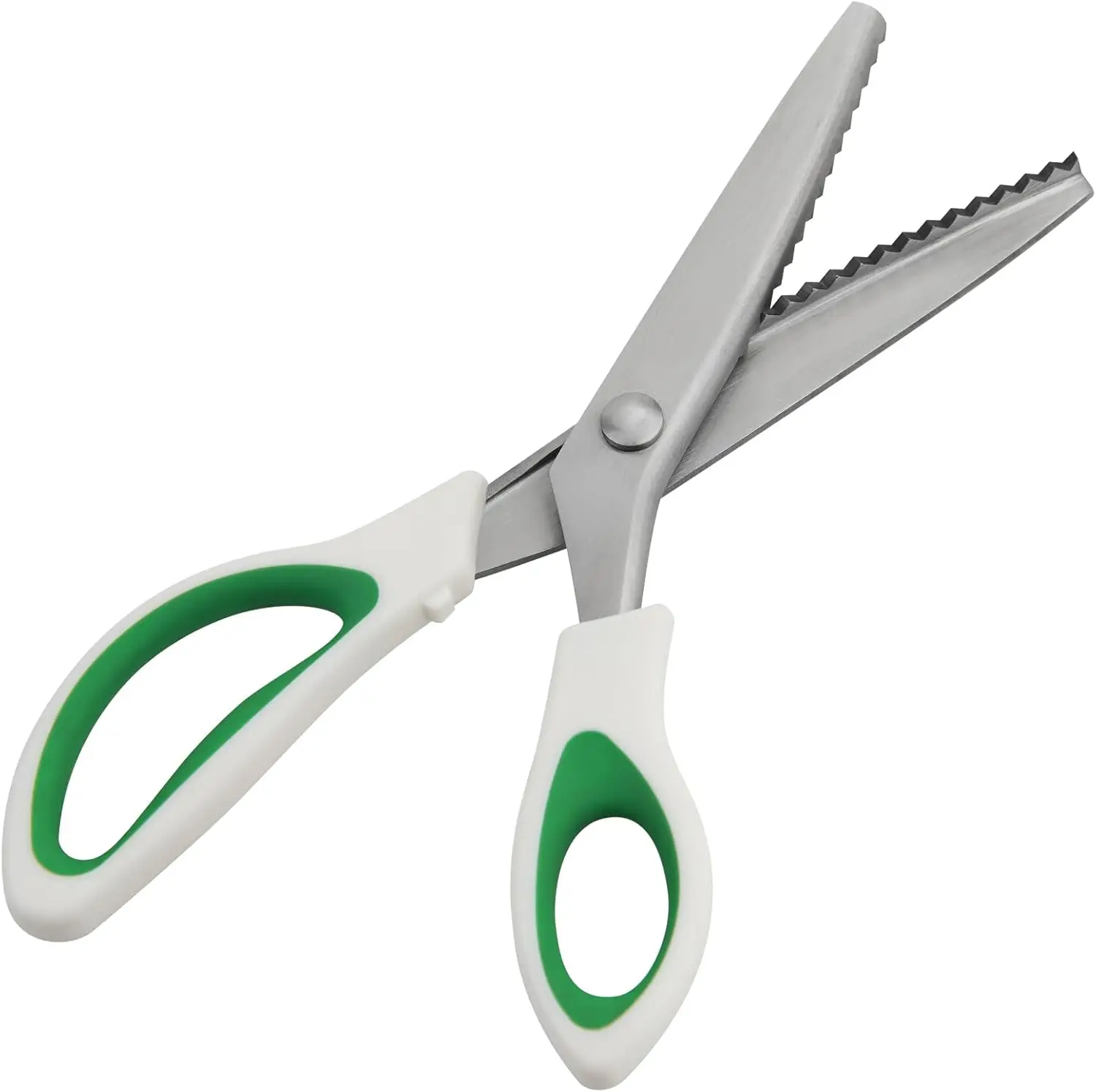 9" Zig Zag Pinking Shears for Fabric Cutting, Professional Dressmaking Scissors, Decorative Edge Craft Scissors, Comfort Grip Sewing Scissors
9" Zig Zag Pinking Shears for Fabric Cutting, Professional Dressmaking Scissors, Decorative Edge Craft Scissors, Comfort Grip Sewing Scissors