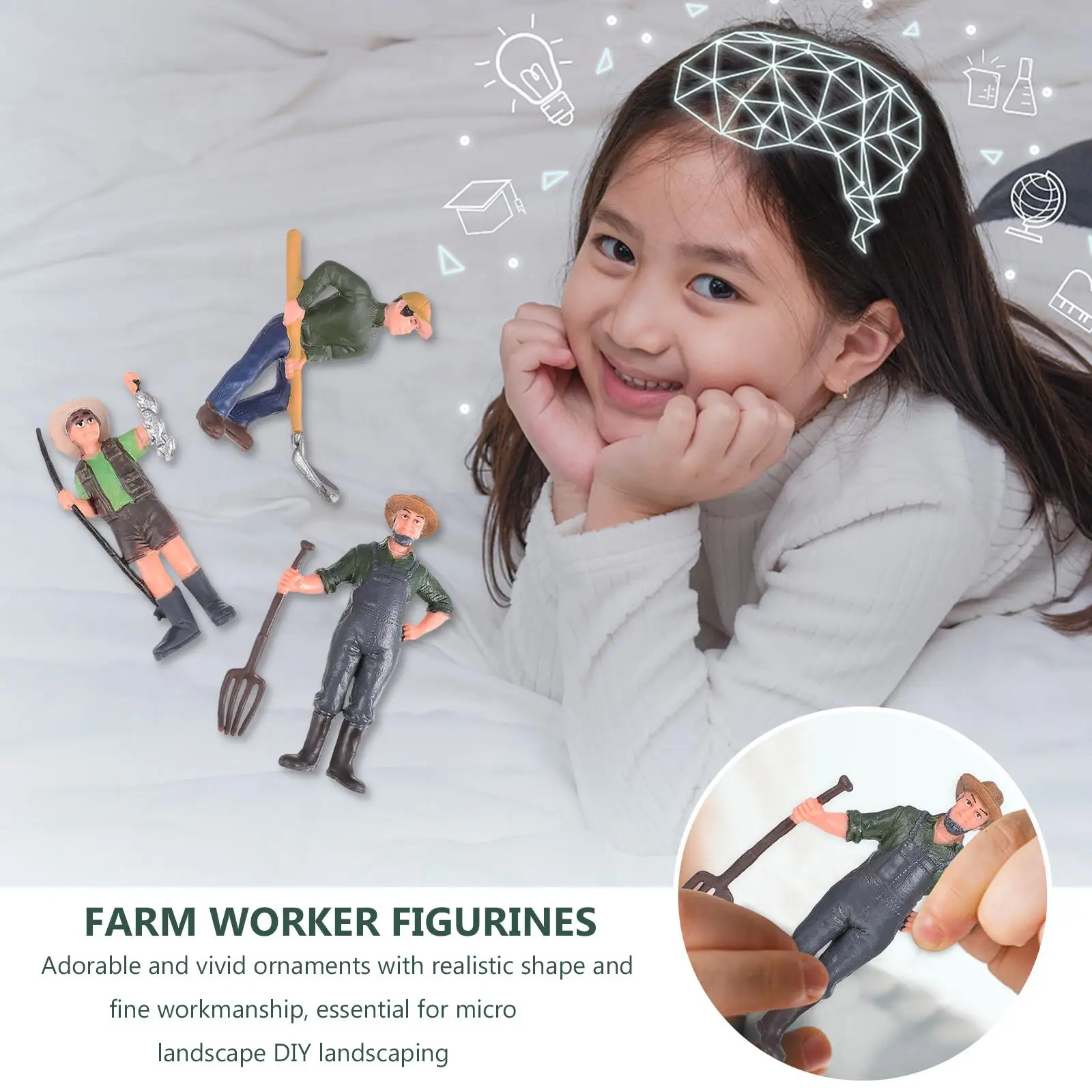 3 Pcs Farm Worker Figures PVC Simulation Decor Toy People Landscape nament House Collection Action Figures Farm Ranch
3 Pcs Farm Worker Figures PVC Simulation Decor Toy People Landscape nament House Collection Action Figures Farm Ranch