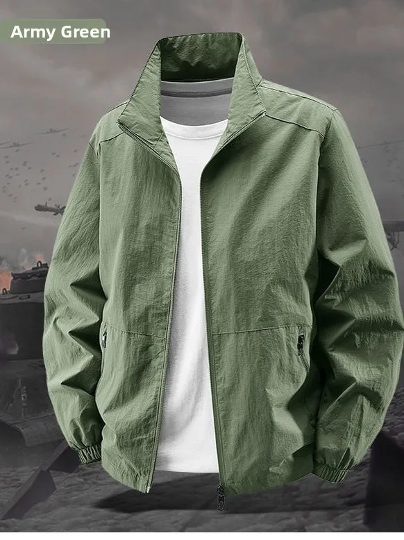 Men's Standup Collar Casual Simple Jaet Outerwear Zipper Closure Faion Urban Sle Long Sve Polyester Fiber Youth Coat
Men's Standup Collar Casual Simple Jaet Outerwear Zipper Closure Faion Urban Sle Long Sve Polyester Fiber Youth Coat