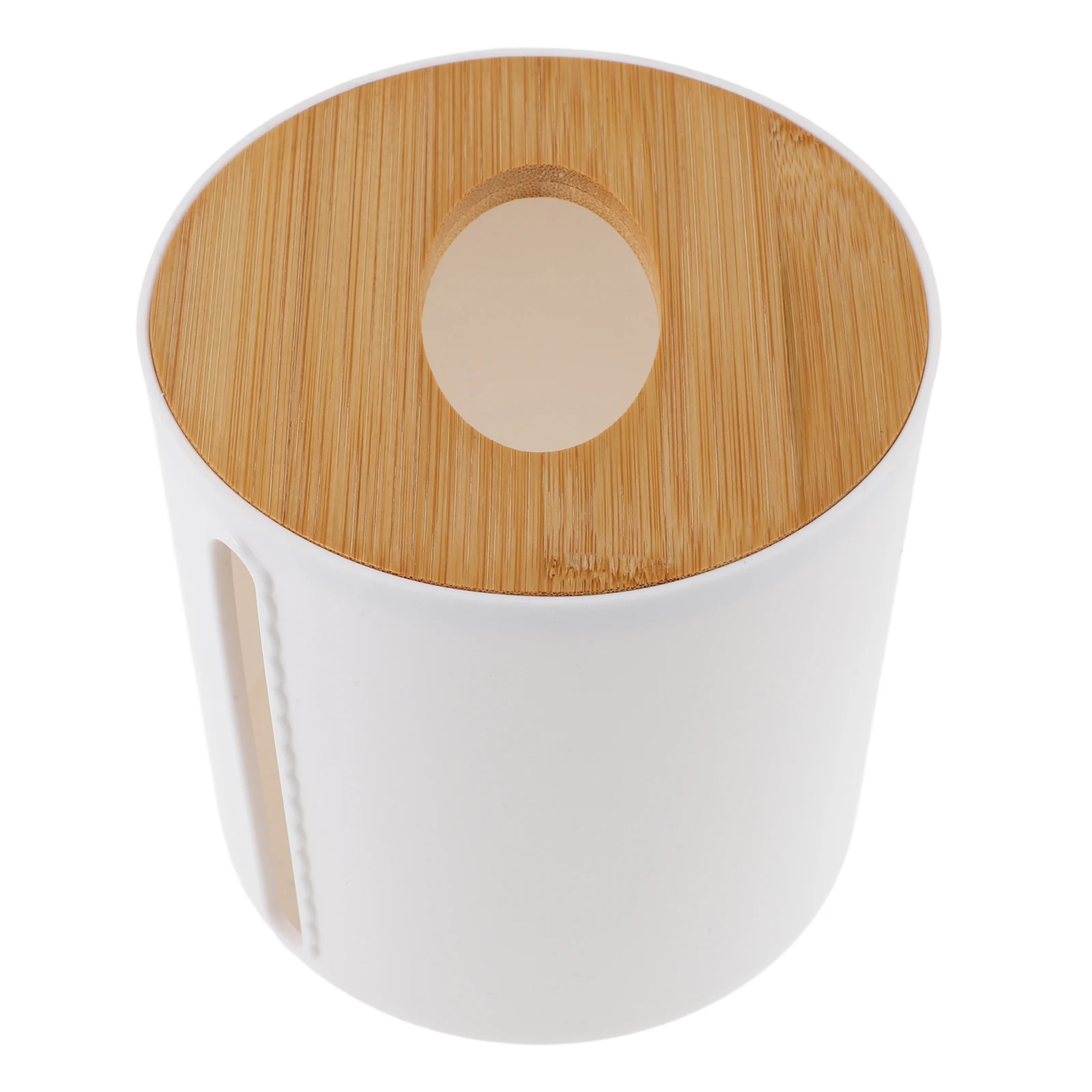 Round Bamboo Wood Cover Tissue Holder Kitchen Bathroom White Compact Stable Paper Roll Dispenser Box Storage Organizer
Round Bamboo Wood Cover Tissue Holder Kitchen Bathroom White Compact Stable Paper Roll Dispenser Box Storage Organizer