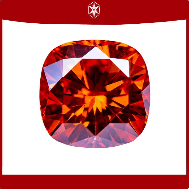 Moissanite Gemstone Orange Color Cushion Cut Lab Grow Diamond for Charms Advanced Jewelry Making Materials with GRA Certificate
Moissanite Gemstone Orange Color Cushion Cut Lab Grow Diamond for Charms Advanced Jewelry Making Materials with GRA Certificate