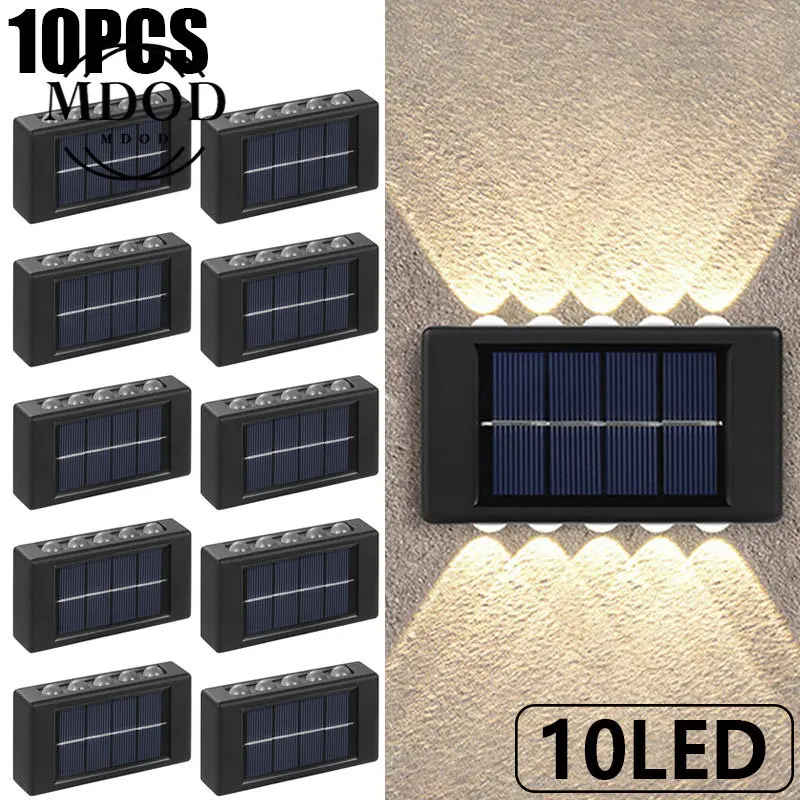 10 LED Solar Wall Lamp Outdoor Waterproof Solar Powered Light UP and Down Lighting Garden Porch Yard Decor Sunlight Lamp 10pcs
10 LED Solar Wall Lamp Outdoor Waterproof Solar Powered Light UP and Down Lighting Garden Porch Yard Decor Sunlight Lamp 10pcs