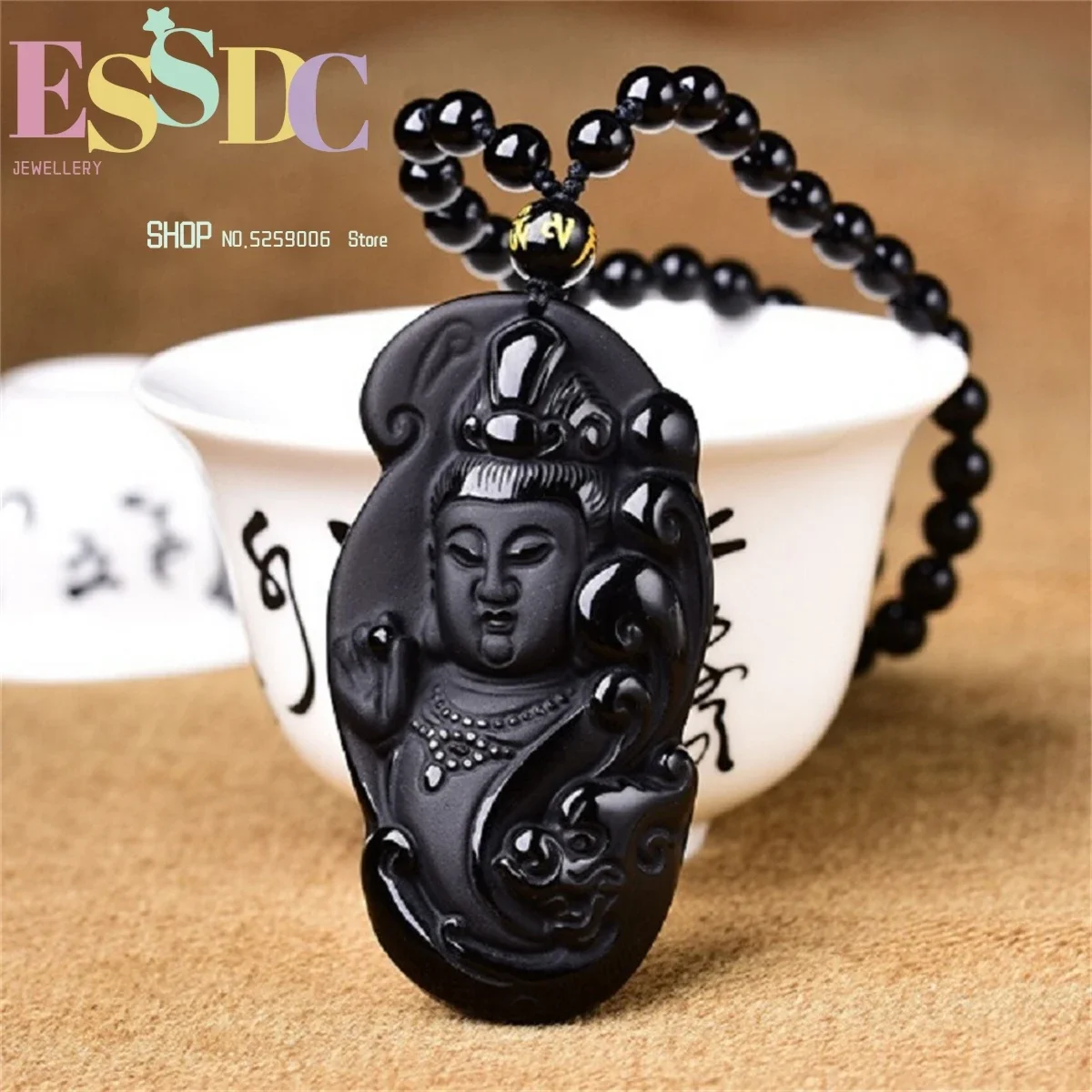 Wholesale Obsidian Pendant Jewelry New Style Hand Carving Avalokiteshvara Necklace Men's Guanyin Amulet Charm Retro Gift
Wholesale Obsidian Pendant Jewelry New Style Hand Carving Avalokiteshvara Necklace Men's Guanyin Amulet Charm Retro Gift