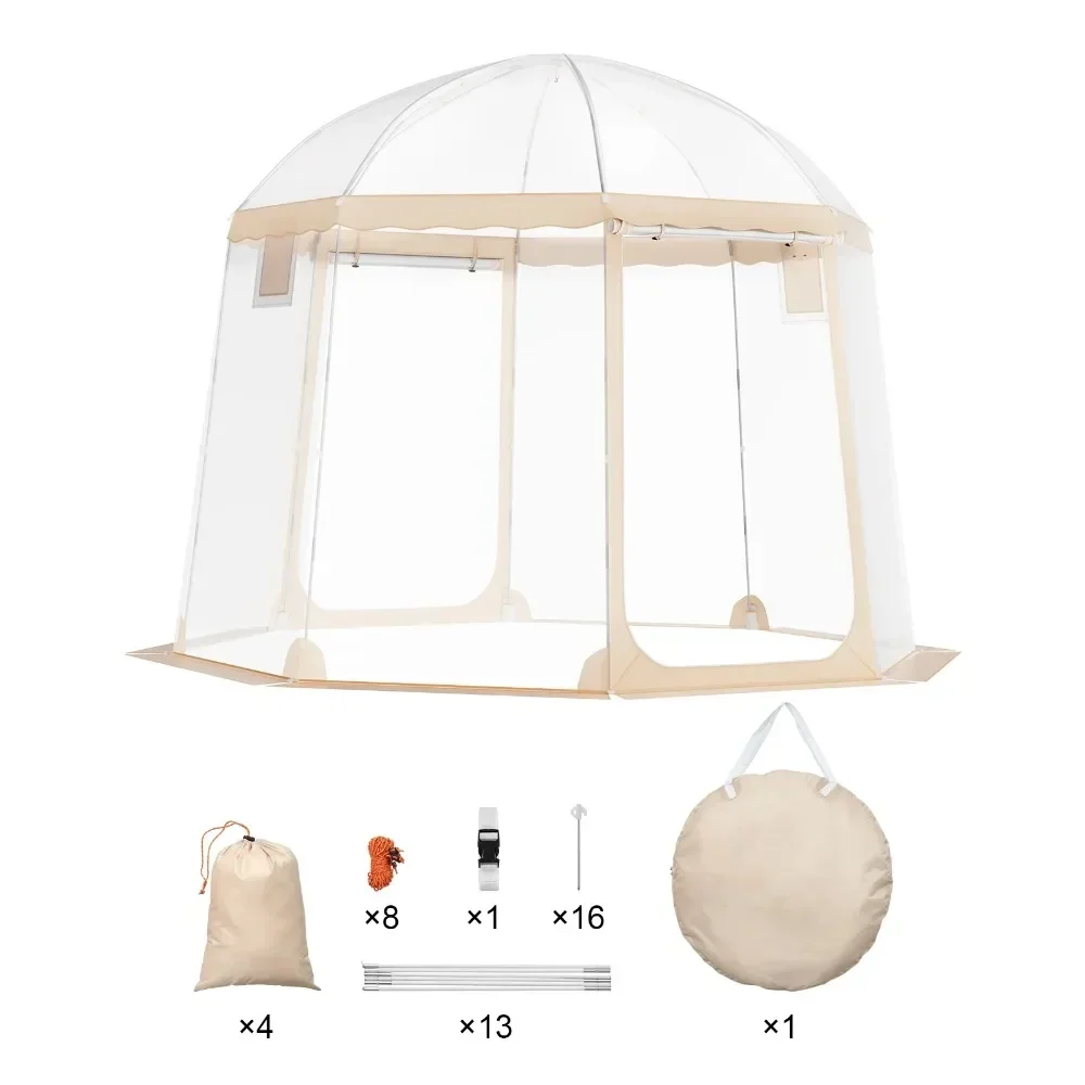 Instant Shelter Pod for 4-8, Weather-Resistant Sports Dome, Transparent Outdoor Canopy for Soccer, Football, Softball Events
Instant Shelter Pod for 4-8, Weather-Resistant Sports Dome, Transparent Outdoor Canopy for Soccer, Football, Softball Events