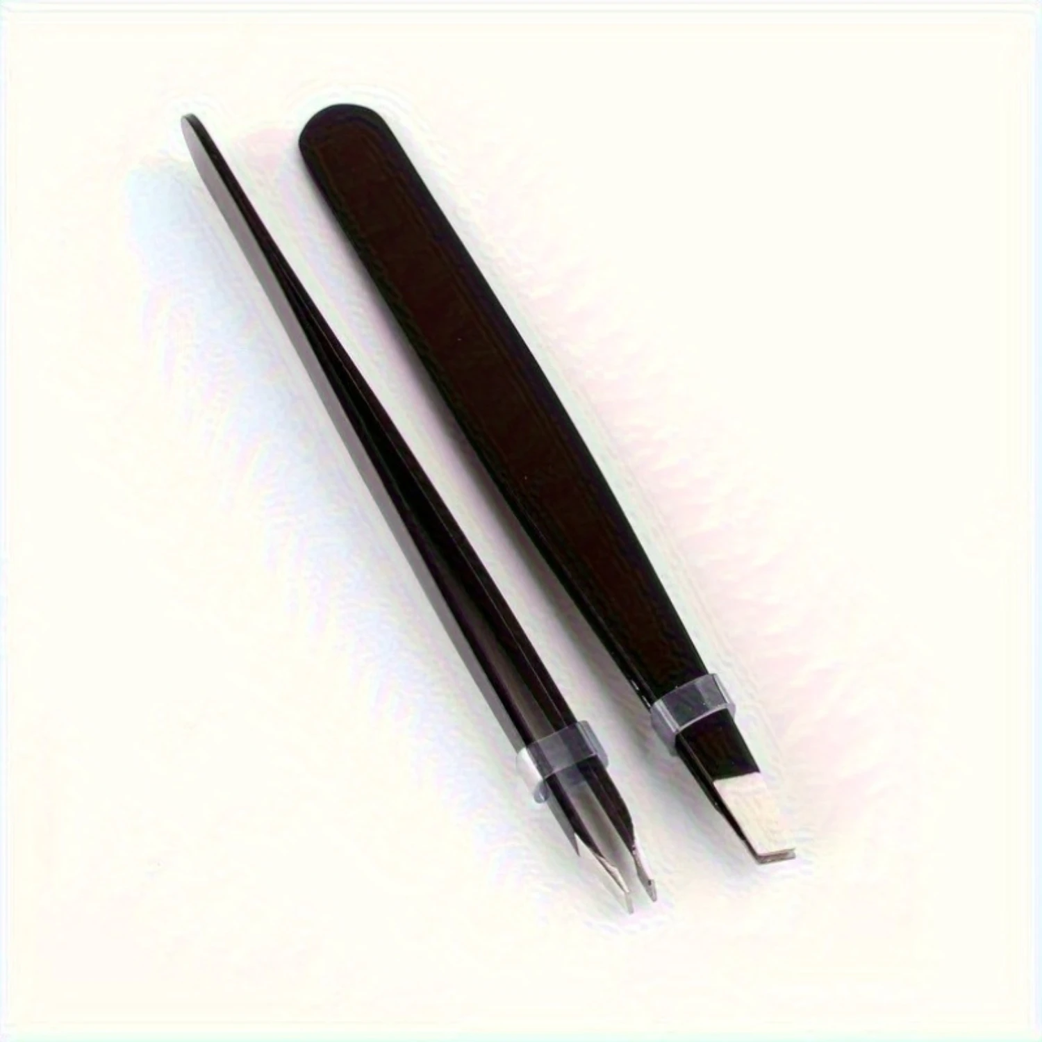 2 Pcs Black Stainless Steel Eyebrow Tweezers - Precision Slant Tip Hair Removal Beauty Tool - Eyebrow Clips for Makeup and Daily
2 Pcs Black Stainless Steel Eyebrow Tweezers - Precision Slant Tip Hair Removal Beauty Tool - Eyebrow Clips for Makeup and Daily