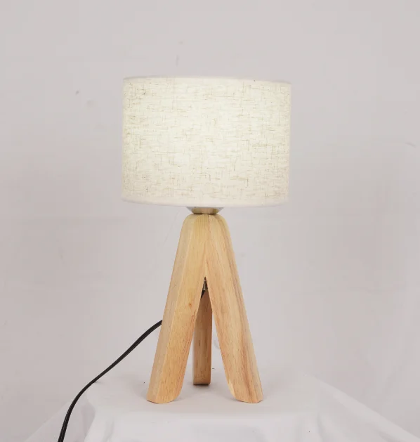 13.6 Inch Solid Wood Tripod Table Lamp
13.6 Inch Solid Wood Tripod Table Lamp