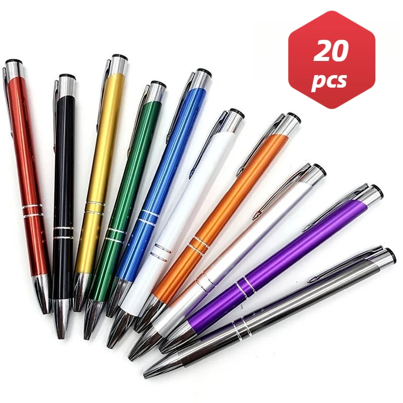 20PCS Metal Retractable Ballpoint Pens with Comfortable Grips Suitable for Wholesale in Office Advertising Promotional Pens
20PCS Metal Retractable Ballpoint Pens with Comfortable Grips Suitable for Wholesale in Office Advertising Promotional Pens