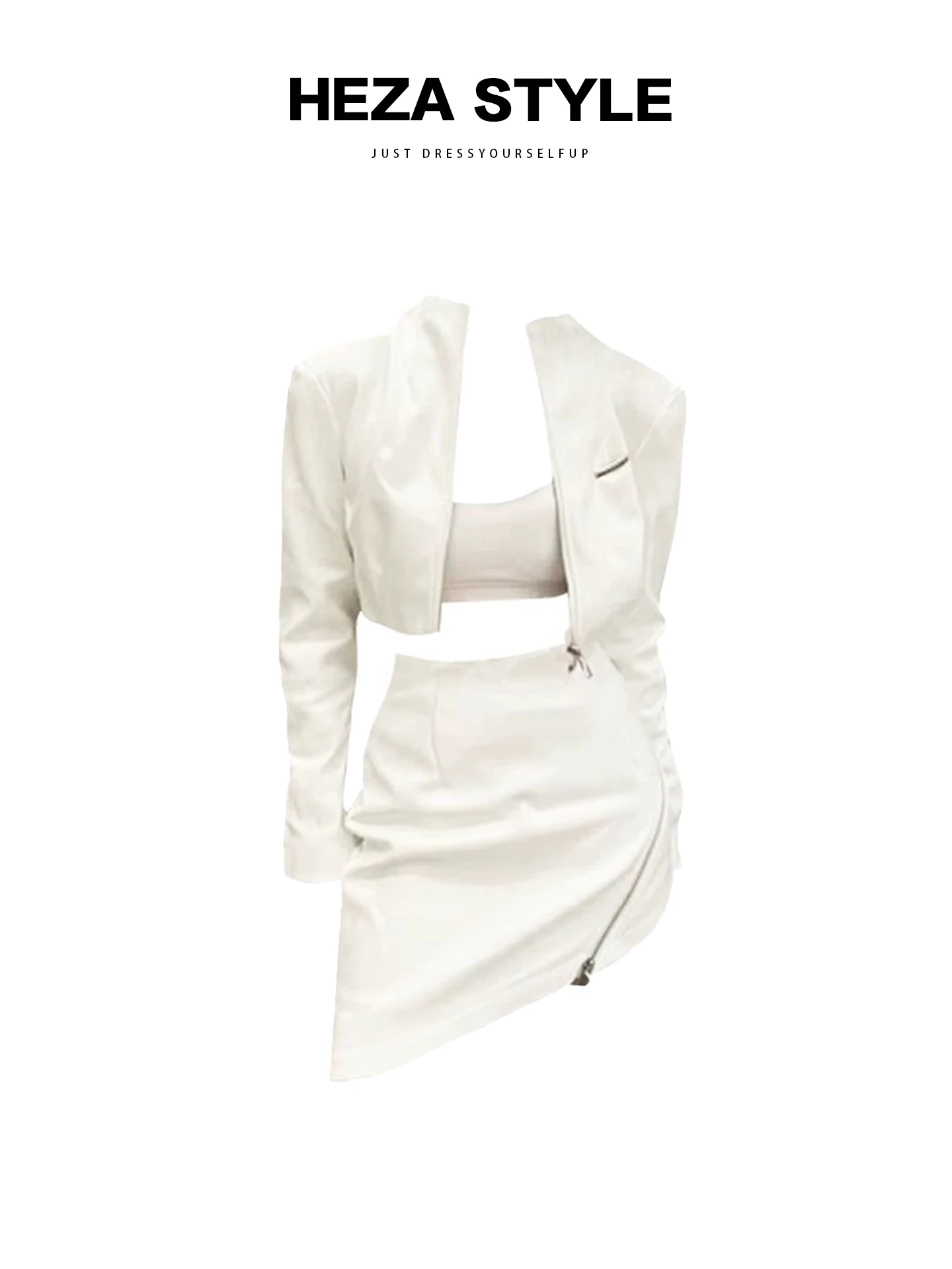 Heza plus Size American Sexy Girl High Sense PU Leather Jacket Women Early Autumn Sexy Pure Desire Wrap around Skirt Three Pi...
Heza plus Size American Sexy Girl High Sense PU Leather Jacket Women Early Autumn Sexy Pure Desire Wrap around Skirt Three Pi...