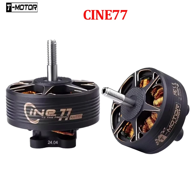 T-MOTOR CINE77 High-Performance Brushless Motors with 477KV (12S), 777KV (8S), 977KV (6S) for FPV Freestyle Drones DIY Parts
T-MOTOR CINE77 High-Performance Brushless Motors with 477KV (12S), 777KV (8S), 977KV (6S) for FPV Freestyle Drones DIY Parts