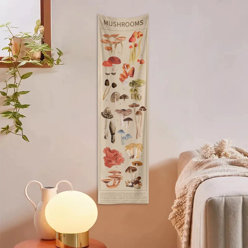 1pc Mushroom tapestry, moon phase flower and plant wall hanging, bedroom decoration wall hanging (excluding accessories)
1pc Mushroom tapestry, moon phase flower and plant wall hanging, bedroom decoration wall hanging (excluding accessories)