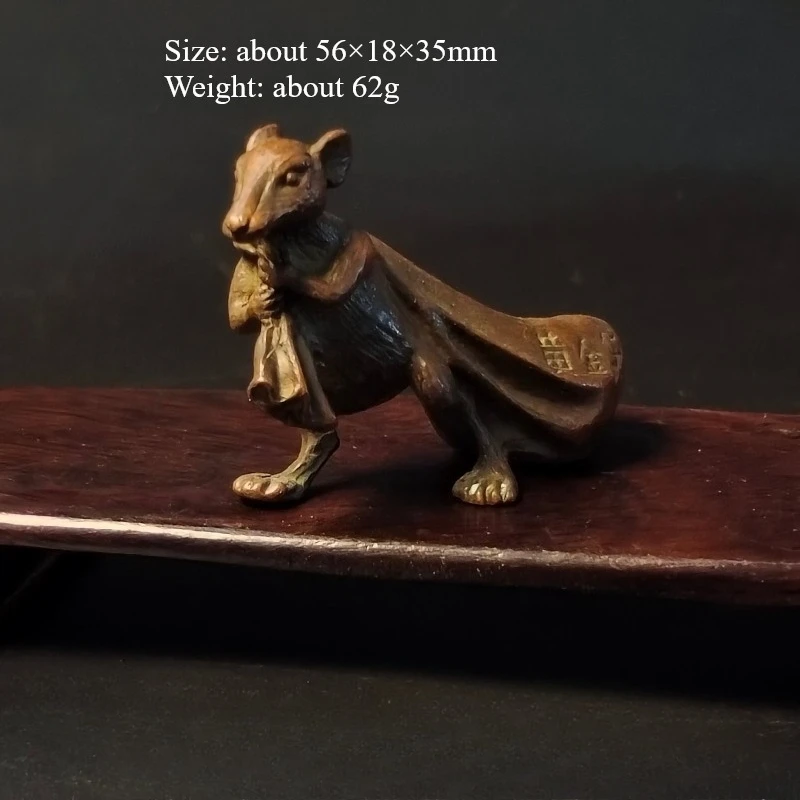 Retro Bronze Solid Zodiac Rat Statue Animal Decoration Antique Brass Tea Pet Decoration Office Desktop Decoration Accessories
Retro Bronze Solid Zodiac Rat Statue Animal Decoration Antique Brass Tea Pet Decoration Office Desktop Decoration Accessories