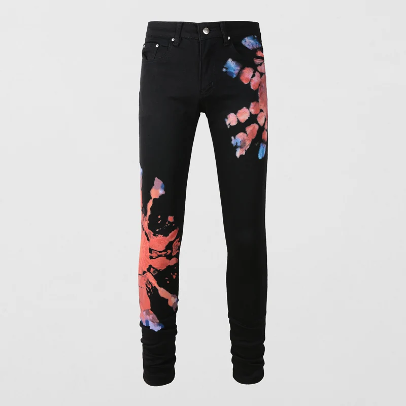 Y2K Designer's Fashionable New High Quality Men's Jeans, Washed Nostalgic Stretch Slim Fit Printed Black Jeans, High Street Hip
Y2K Designer's Fashionable New High Quality Men's Jeans, Washed Nostalgic Stretch Slim Fit Printed Black Jeans, High Street Hip