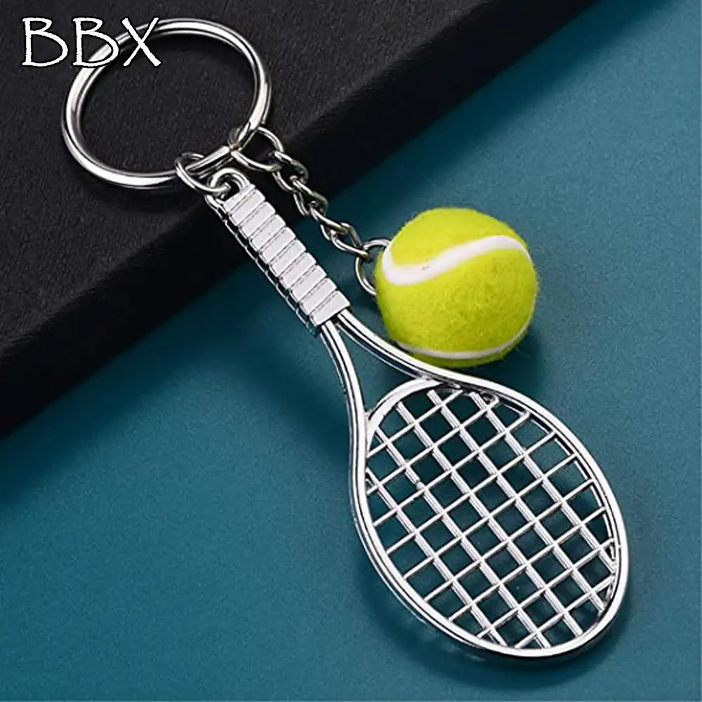 Simulation Cute Pendant Car Key Chain Metal Key Rings Tennis Ball Mini Keychain Sports Key Chain Tennis Racket Keychain
Simulation Cute Pendant Car Key Chain Metal Key Rings Tennis Ball Mini Keychain Sports Key Chain Tennis Racket Keychain