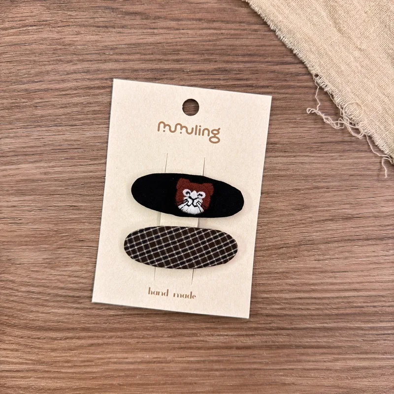 Korean Style Fabric Hair Clips for Girls Embroidered Kitty Forest Floral Cute Non Slip Daily Bangs Flyaway Clip Soft
Korean Style Fabric Hair Clips for Girls Embroidered Kitty Forest Floral Cute Non Slip Daily Bangs Flyaway Clip Soft