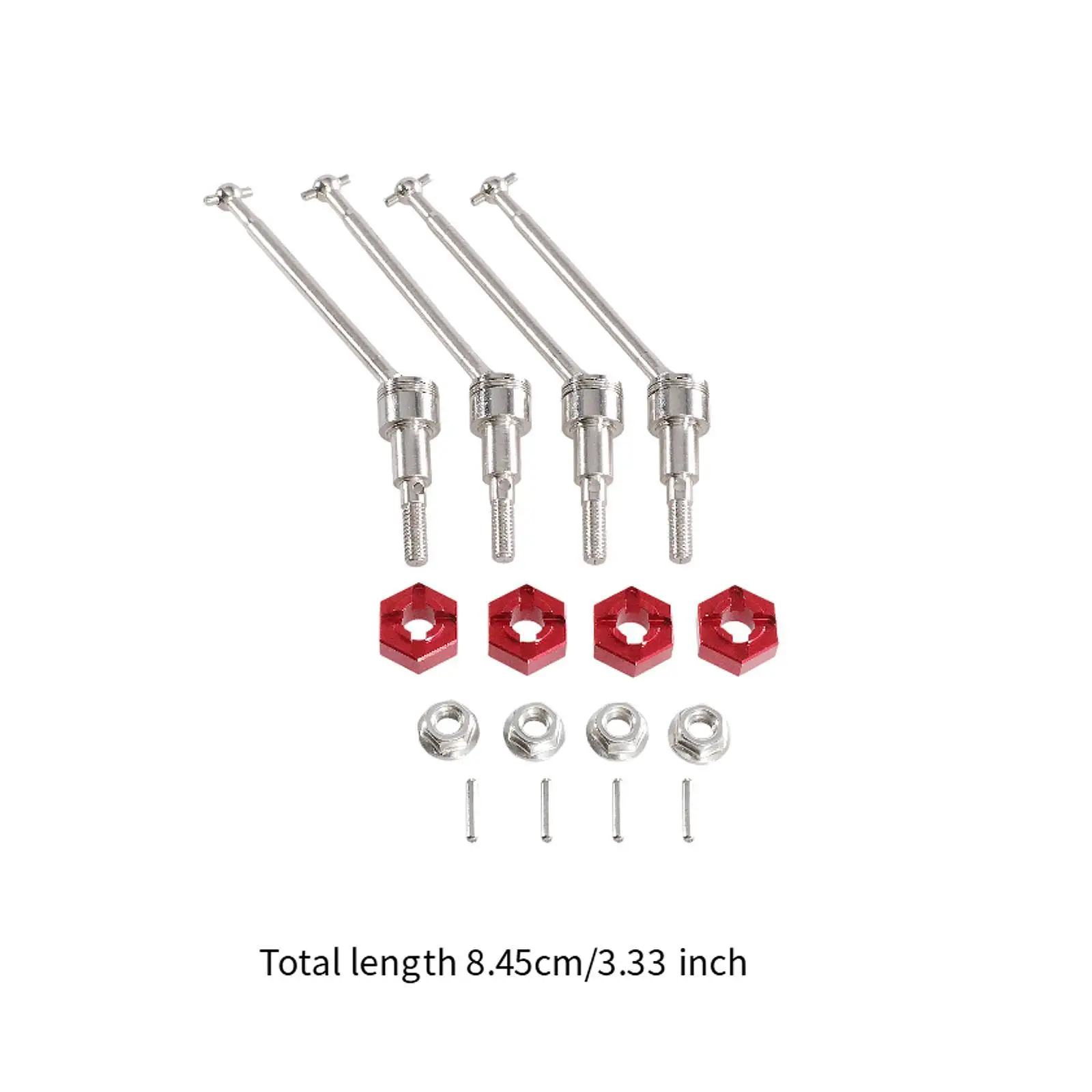 1/16 Scale Replacement Lightweight Front and Rear CVD Axles Drive Shafts Set
1/16 Scale Replacement Lightweight Front and Rear CVD Axles Drive Shafts Set