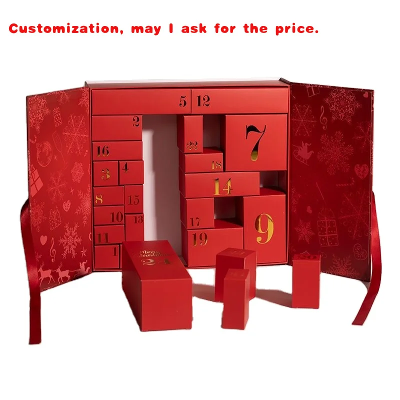 на заказ. Роскошная коробка для адвент-календаря на Новый год в ассортименте, 24-дневная бумажная картонная коробка с обратным отсчетом Se
на заказ. Роскошная коробка для адвент-календаря на Новый год в ассортименте, 24-дневная бумажная картонная коробка с обратным отсчетом Se