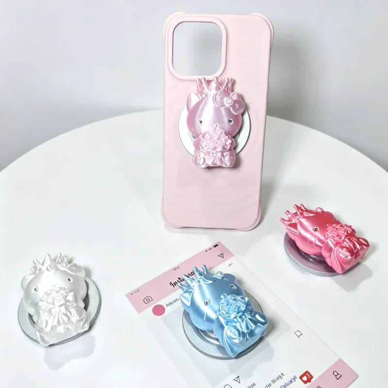 Stylish and Lovely Rose Hello Kitty Magnetic Phone Holder MacSafe Ring Finger Extension Holder for Samsung iPhone
Stylish and Lovely Rose Hello Kitty Magnetic Phone Holder MacSafe Ring Finger Extension Holder for Samsung iPhone