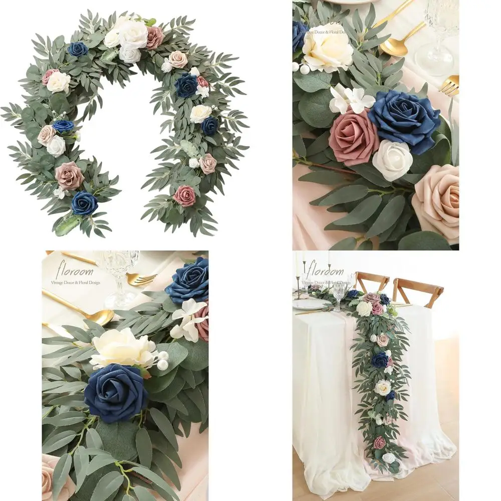 6ft Artificial Eucalyptus Garland with Blooms and Greenery, Perfect for Weddings, Showers, and Party Decor in Dusty Rose & Navy
6ft Artificial Eucalyptus Garland with Blooms and Greenery, Perfect for Weddings, Showers, and Party Decor in Dusty Rose & Navy