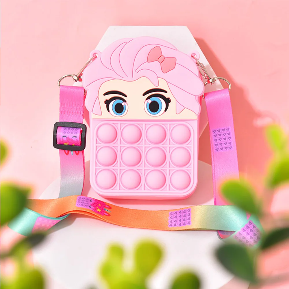 Popping Its Messenger Bag Princess Antistress Toys Silicone Push Bubble Bag Crossbody Reliver Autism Handbag Coin Purse for Kid
Popping Its Messenger Bag Princess Antistress Toys Silicone Push Bubble Bag Crossbody Reliver Autism Handbag Coin Purse for Kid