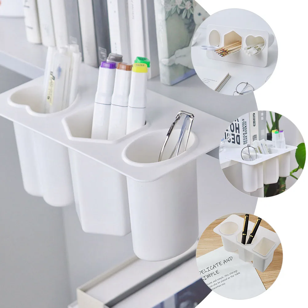 Adhesive Desk Side Pencil Holder Multi Grid Plastic Pen Organizer Strong Sturdy Desktop Storage Compartment Office Supplies
Adhesive Desk Side Pencil Holder Multi Grid Plastic Pen Organizer Strong Sturdy Desktop Storage Compartment Office Supplies