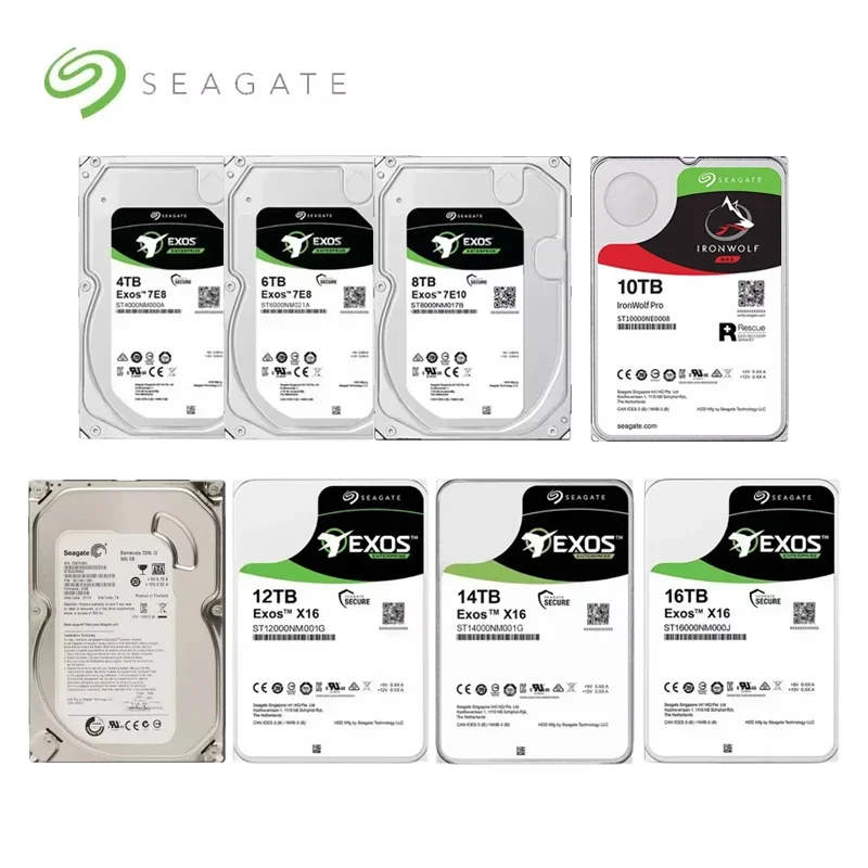 For Seagate IronWolf Pro 3.5" SATA OEM HDD, 4TB–16TB Multiple Capacities, Enterprise NAS RAID Drive With Data Recovery Service
For Seagate IronWolf Pro 3.5" SATA OEM HDD, 4TB–16TB Multiple Capacities, Enterprise NAS RAID Drive With Data Recovery Service