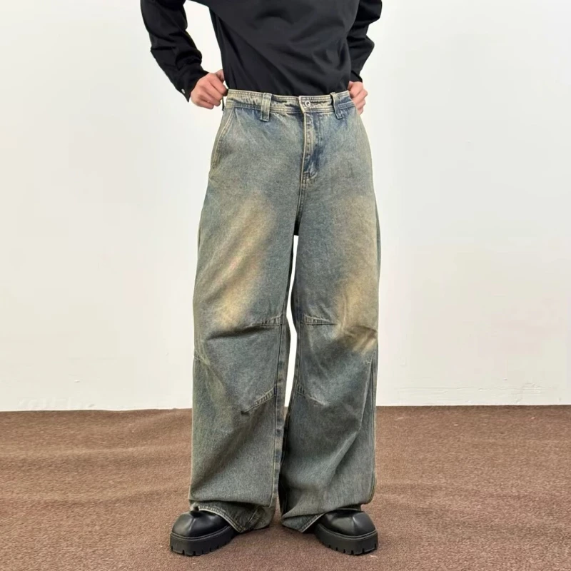 Retro Wash Nostalgic Pleated Jeans Men Ins Trendy Brand High Street Loose Straight Wide-leg Pants Japanese 2000s Y2k Clothes Top
Retro Wash Nostalgic Pleated Jeans Men Ins Trendy Brand High Street Loose Straight Wide-leg Pants Japanese 2000s Y2k Clothes Top