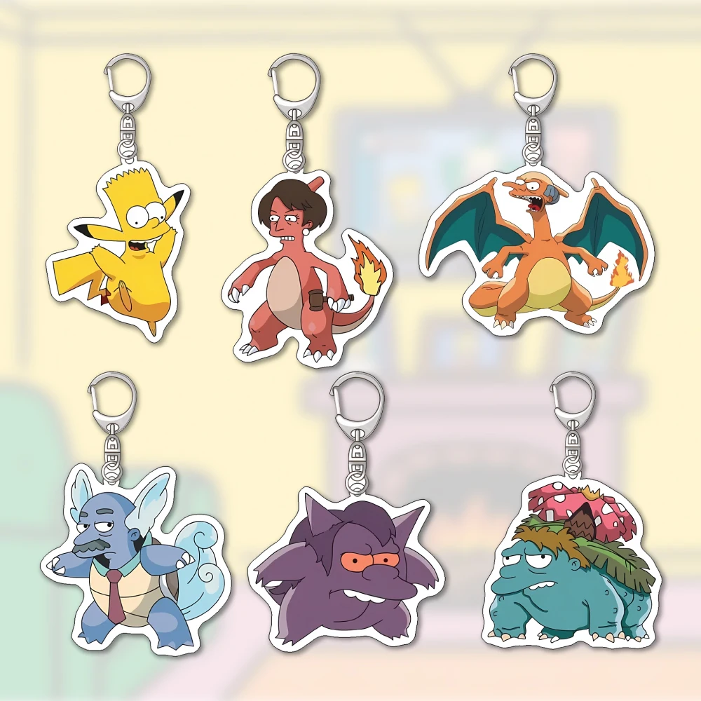 Custom Popular Anime Simpson pokemon Acrylic Keychain Q Version Cute Cartoons Creative Backpack Pendant Jewelry Holiday Gifts
Custom Popular Anime Simpson pokemon Acrylic Keychain Q Version Cute Cartoons Creative Backpack Pendant Jewelry Holiday Gifts