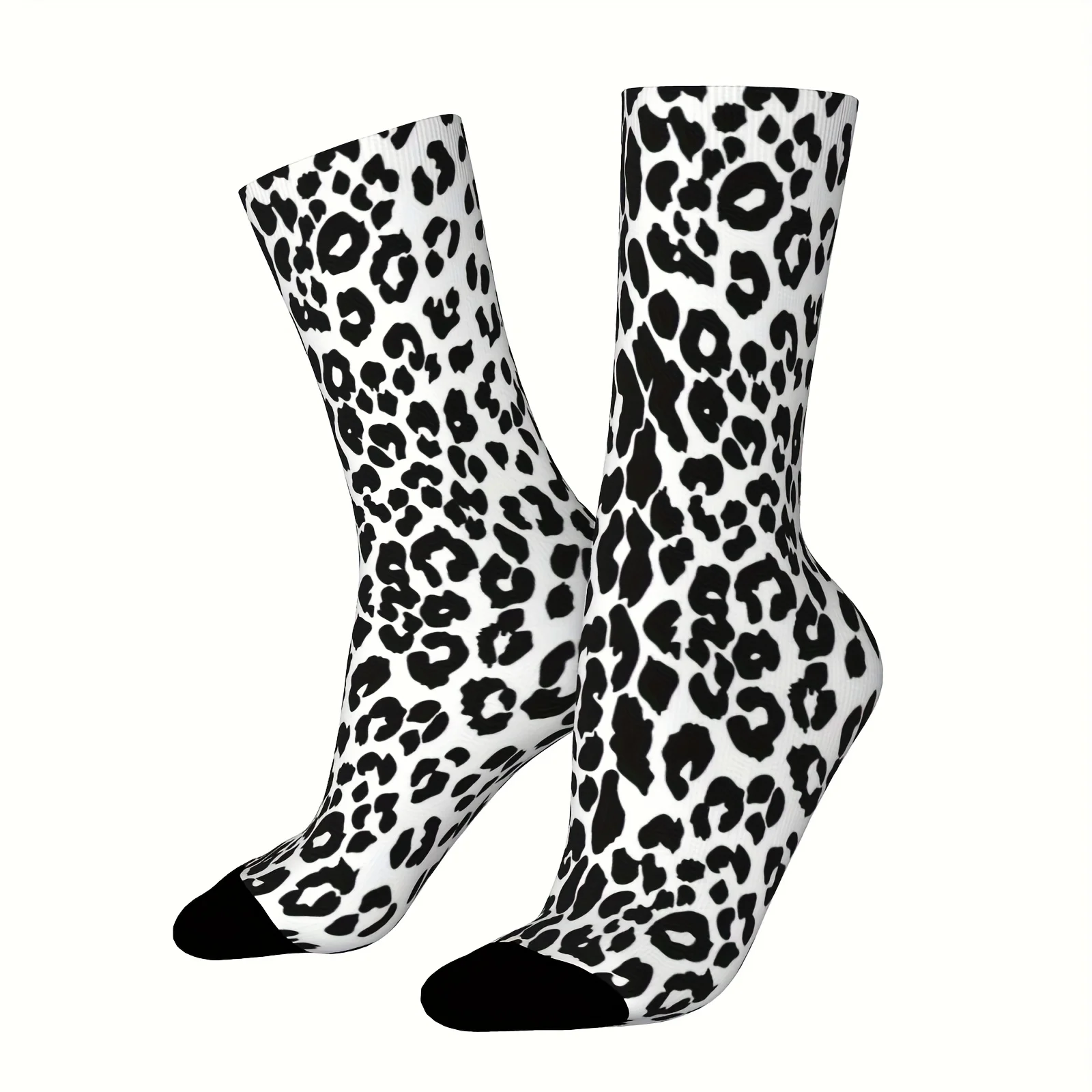 Unisex Leopard Print Mid-Calf Socks Outdoor Casual Socks for Men and Women Black White Design Perfect for Fall Winter
Unisex Leopard Print Mid-Calf Socks Outdoor Casual Socks for Men and Women Black White Design Perfect for Fall Winter