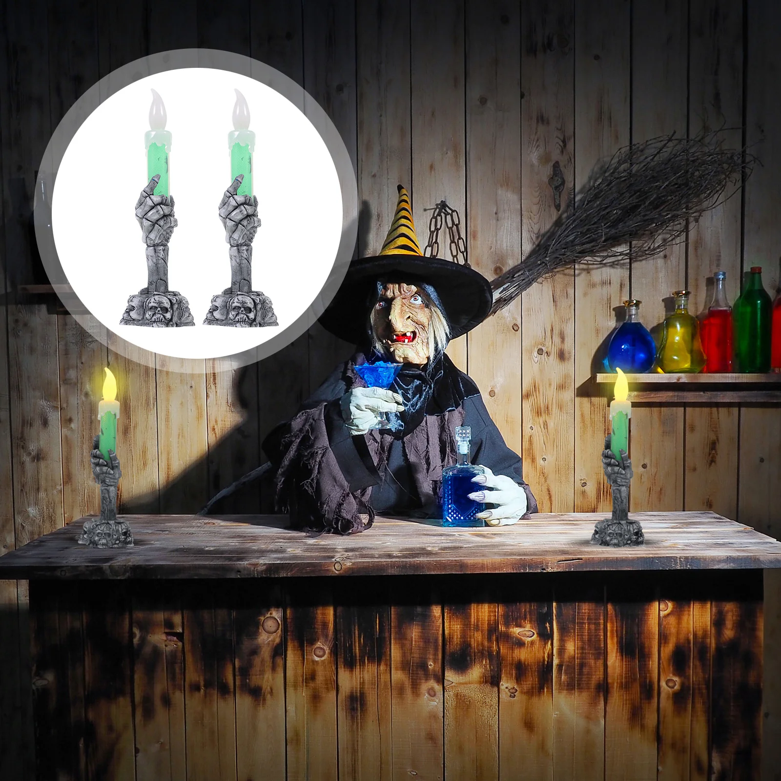 2Pcs Halloween Hand Light Operated Table Light for Party Decor Lamp Flameless Candles
2Pcs Halloween Hand Light Operated Table Light for Party Decor Lamp Flameless Candles