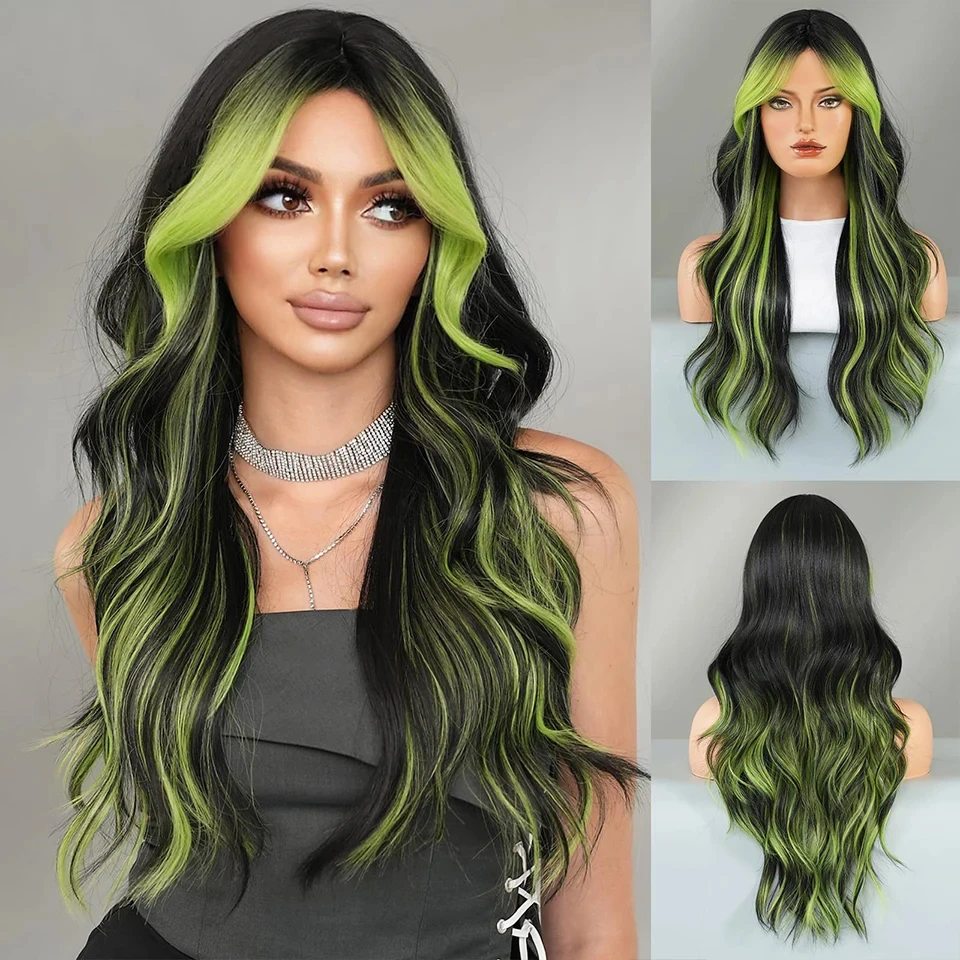 EASTSECRET Natural Black Pickled Green Wave New Front Lace Headset Fluffy Natural Long Curled Synthetic Hair
EASTSECRET Natural Black Pickled Green Wave New Front Lace Headset Fluffy Natural Long Curled Synthetic Hair