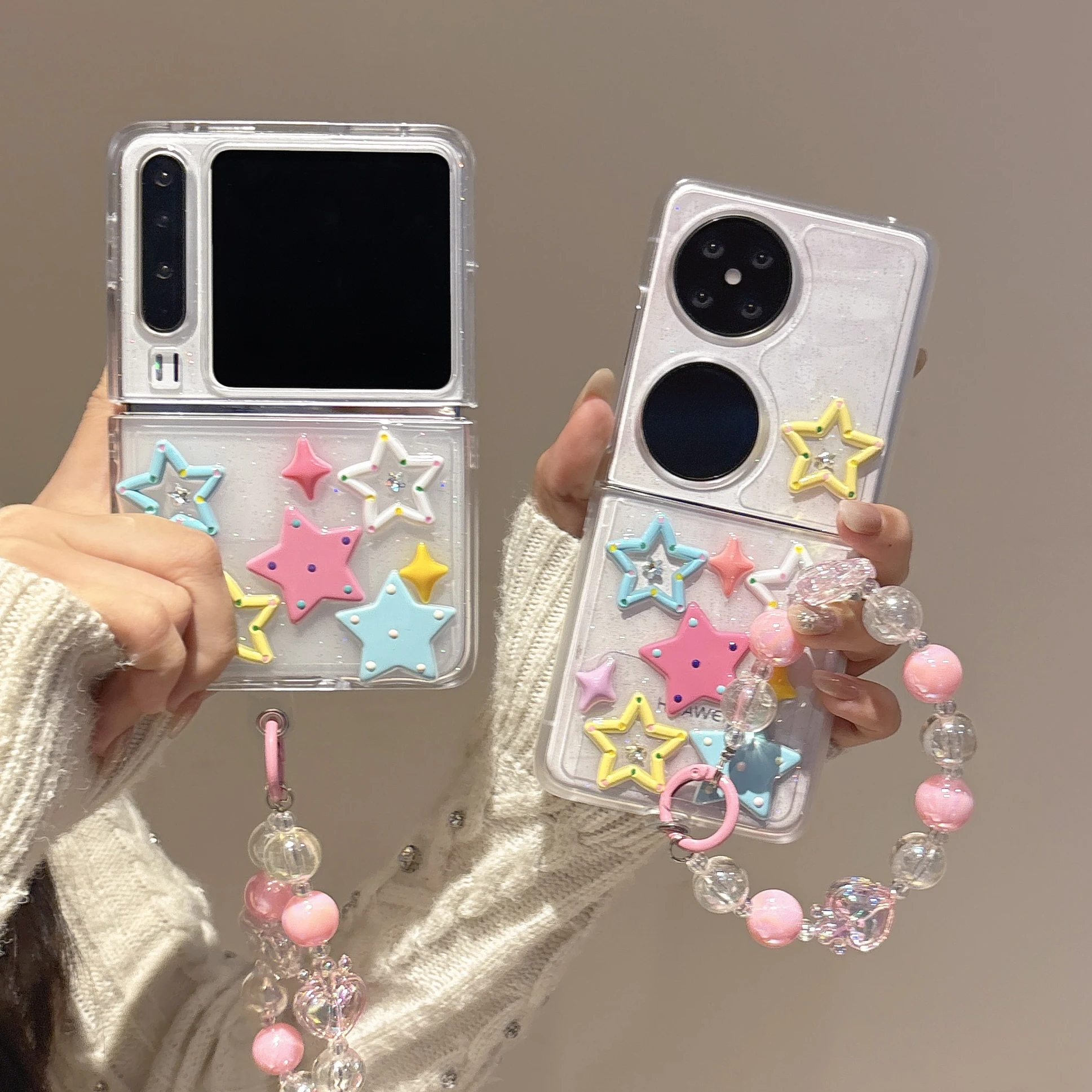 Back Cover For Huwei Pura X Pocket 2 Case Glitter Colorful Stars Bracelet Wristband Chain Hard PC Shockproof Phone Case
Back Cover For Huwei Pura X Pocket 2 Case Glitter Colorful Stars Bracelet Wristband Chain Hard PC Shockproof Phone Case