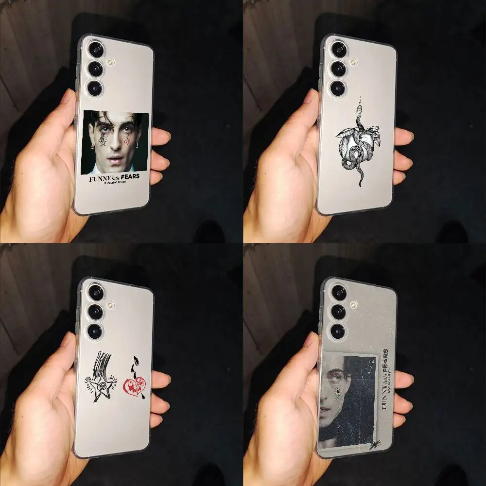 D-Damiano David Funny Little Fears Phone Case For Samsung S24,30,21,22,23,20 FE,lite,PIus,Ultra,5G,Note,9,10 Transparent Box
D-Damiano David Funny Little Fears Phone Case For Samsung S24,30,21,22,23,20 FE,lite,PIus,Ultra,5G,Note,9,10 Transparent Box