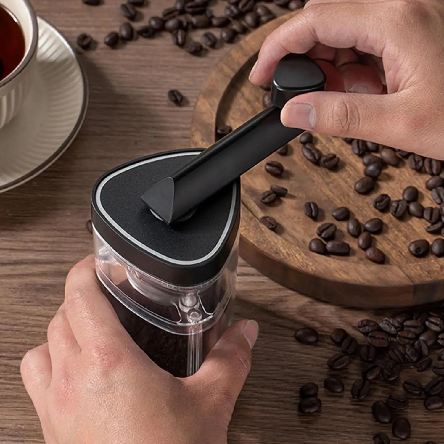 Hand Crank Coffee with Ceramic Burrs Coffee Lover Gift Maker Machine Small Burr Coffee Travel Camping
Hand Crank Coffee with Ceramic Burrs Coffee Lover Gift Maker Machine Small Burr Coffee Travel Camping