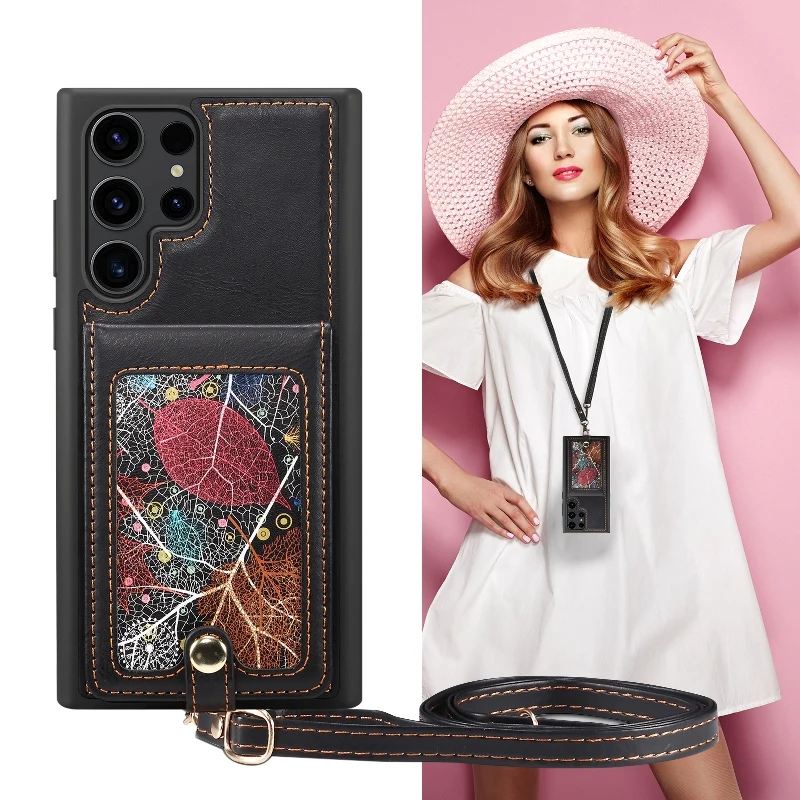 Vertical Flip Wallet Card Phone Case For Samsung Galaxy S23 Ultra S22+ 360 ° Full Protection Shoulder Strap Phone Cover
Vertical Flip Wallet Card Phone Case For Samsung Galaxy S23 Ultra S22+ 360 ° Full Protection Shoulder Strap Phone Cover