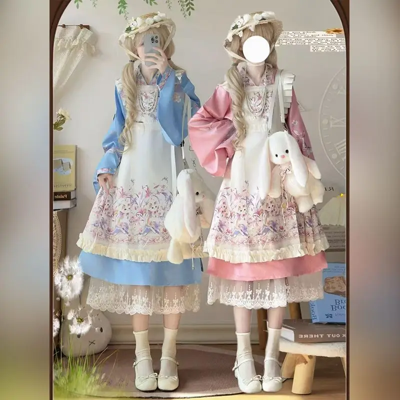 Китайский стиль: Оригинальный комплект из 3 предметов в стиле Лолита — милый кавайный наряд с рукавами-пипа и воротником, осенне-зимний повседневный женский комплект
Китайский стиль: Оригинальный комплект из 3 предметов в стиле Лолита — милый кавайный наряд с рукавами-пипа и воротником, осенне-зимний повседневный женский комплект