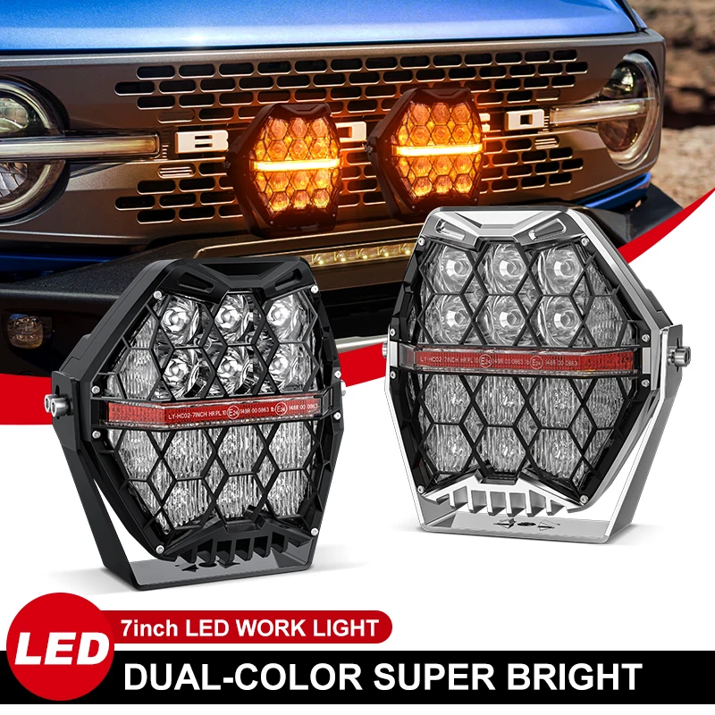 7inch 120W Auto LED Spot Work Lamps White and Amber Led Work Lights For 4x4 Offroad Tractors Truck UTV ATV Car Fog Lamp
7inch 120W Auto LED Spot Work Lamps White and Amber Led Work Lights For 4x4 Offroad Tractors Truck UTV ATV Car Fog Lamp