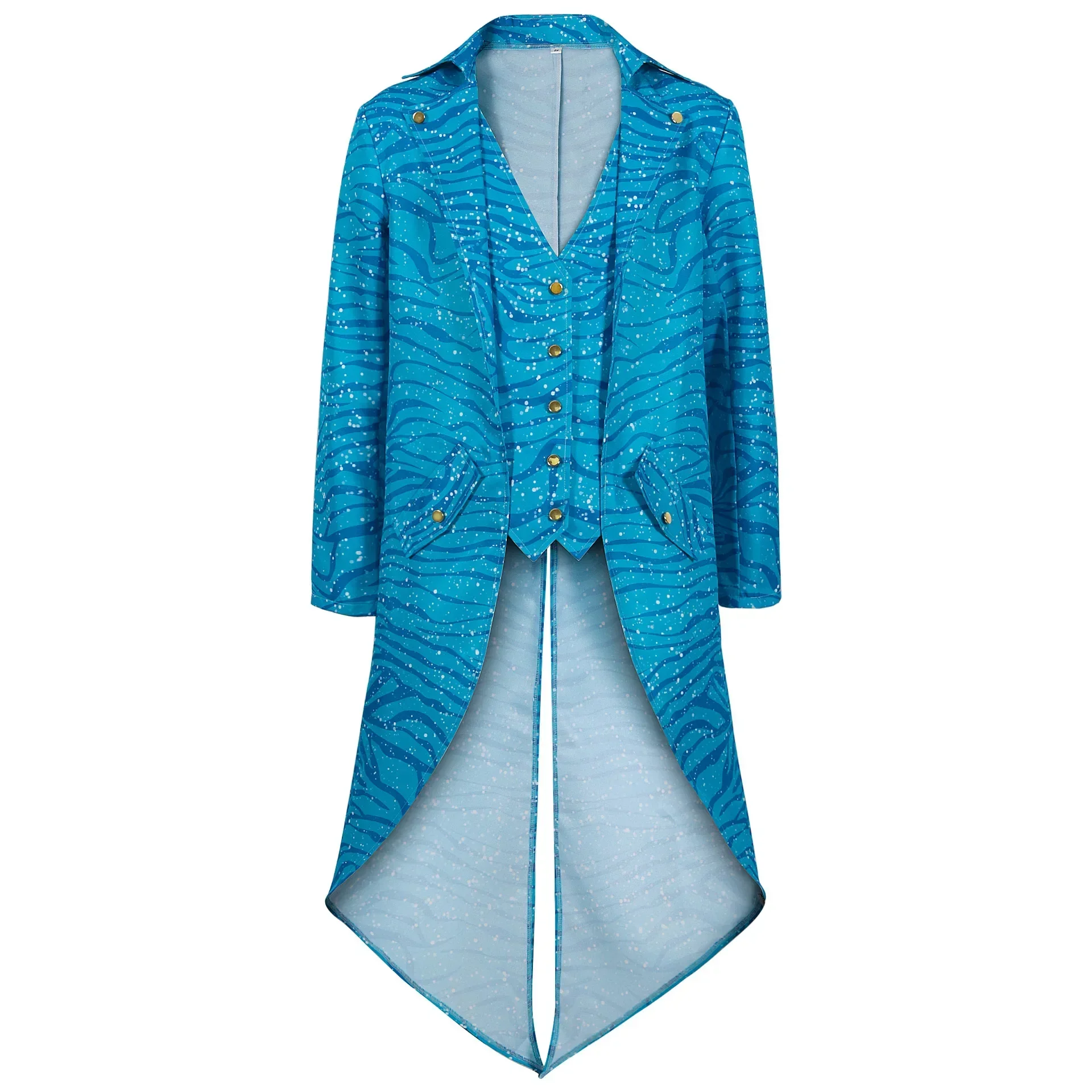 Men's Medieval Gothic Cosplay Costumes 3D Digital Printed Tailcoat Carnival Party Ball Costumes Men's Blue Long Jacket Halloween
Men's Medieval Gothic Cosplay Costumes 3D Digital Printed Tailcoat Carnival Party Ball Costumes Men's Blue Long Jacket Halloween